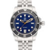 Evolution Watches dive watch with blue dial, stainless steel case, and automatic movement